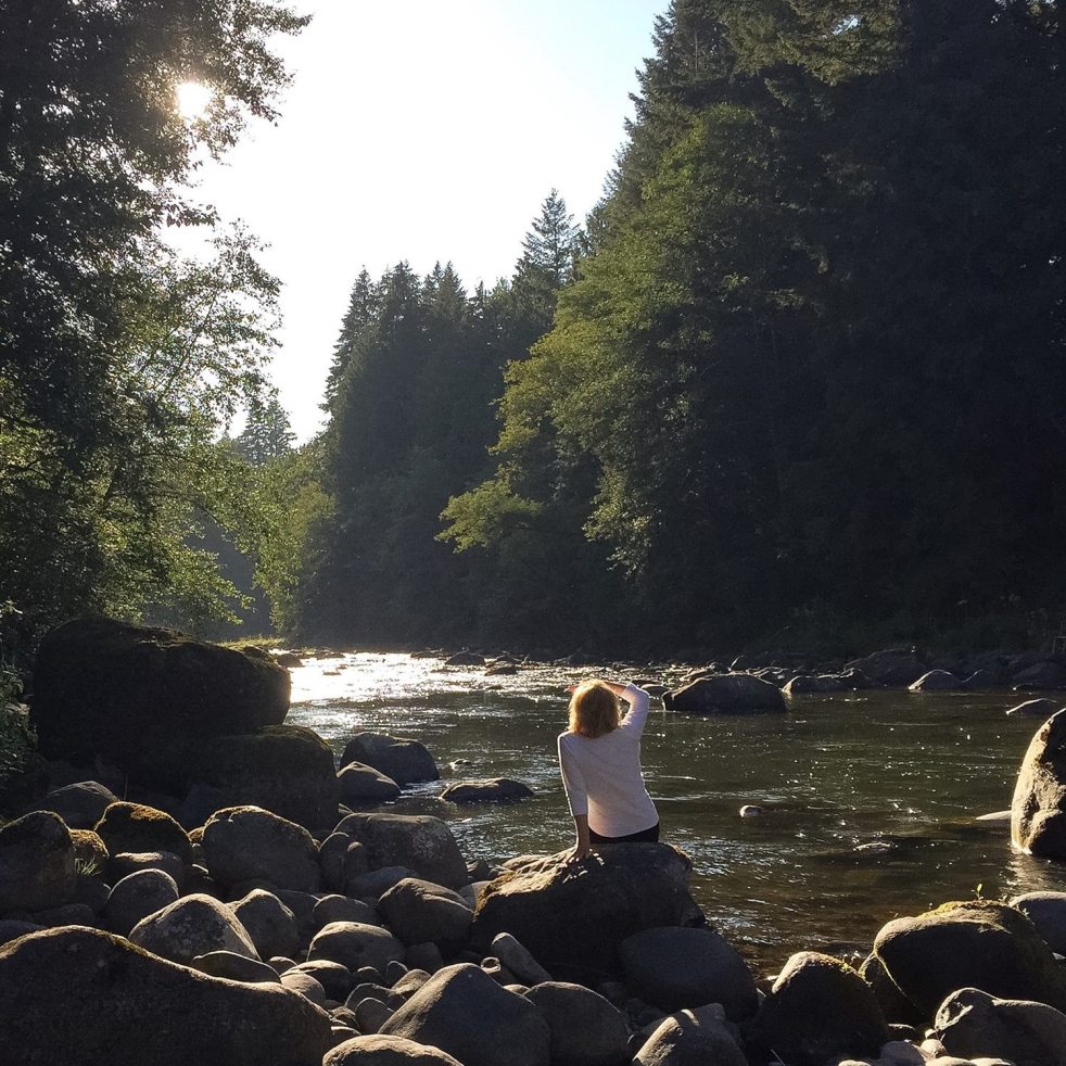Cathie enjoying Oregon 2016